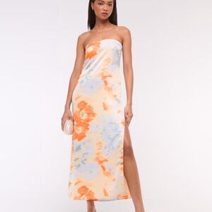 slip dress for wedding Tea-Length Wedding-Guest Slip Dress